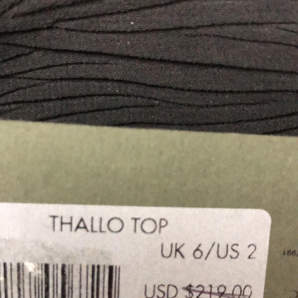 NWT, AllSaints  Thallo blouse , blk US sz 2 - Picture 6 of 11